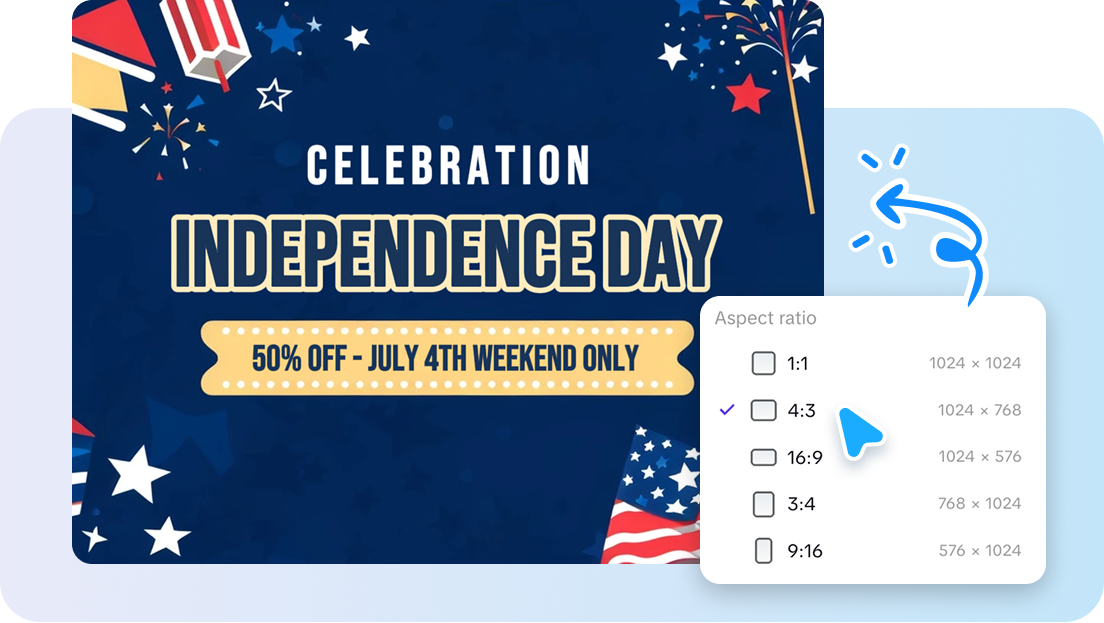 Social media poster creation