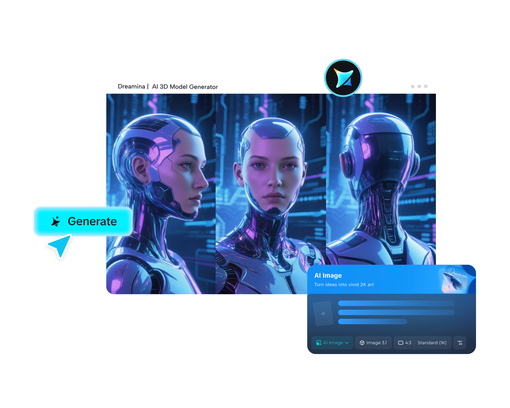 yapay zeka 3D model üretici