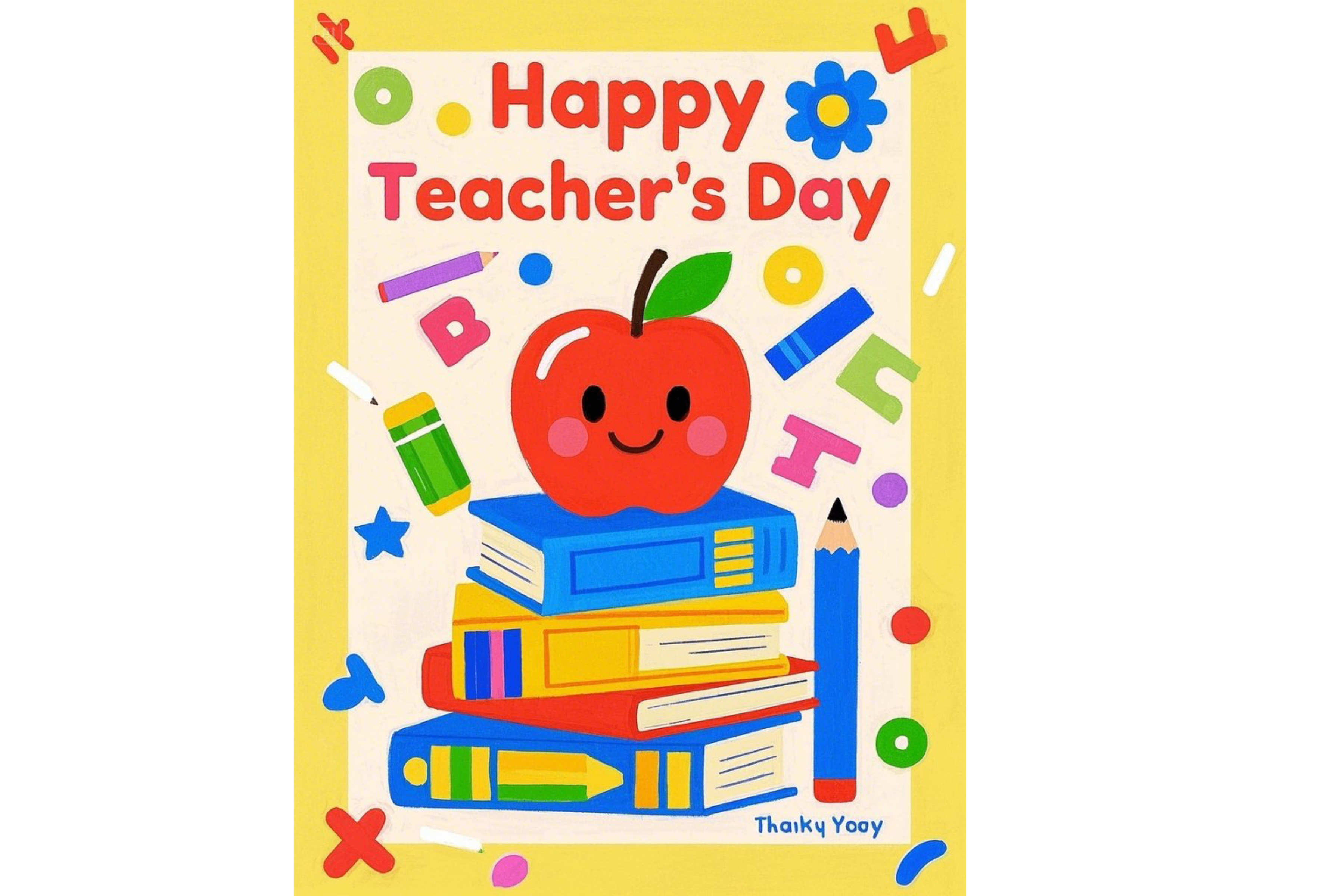Happy Teachers' Day card