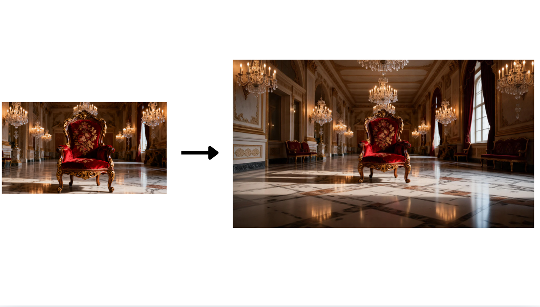 Expand feature in Dreamina