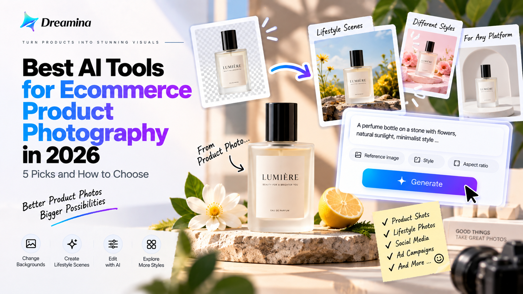 Best AI Tools for Ecommerce Product Photography in 2026: 5 Picks and How to Choose