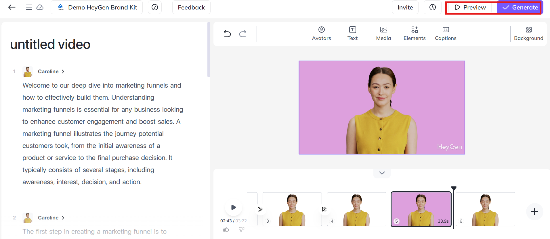 Export and share video