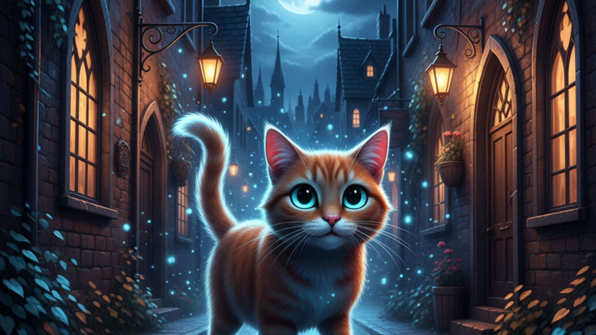 Kucing lorong dalam gaya Pixar