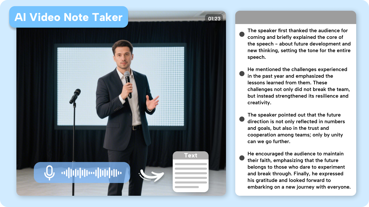 ai video note taker