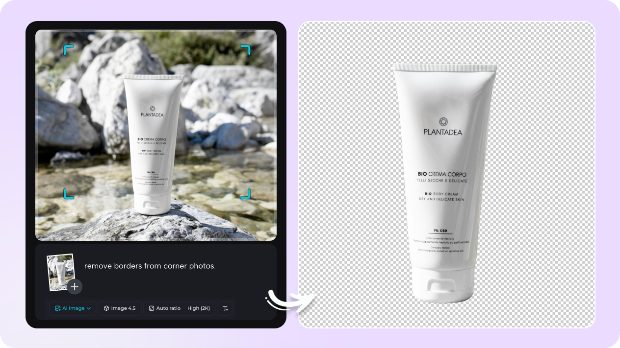 Remove backgrounds from product photos instantly