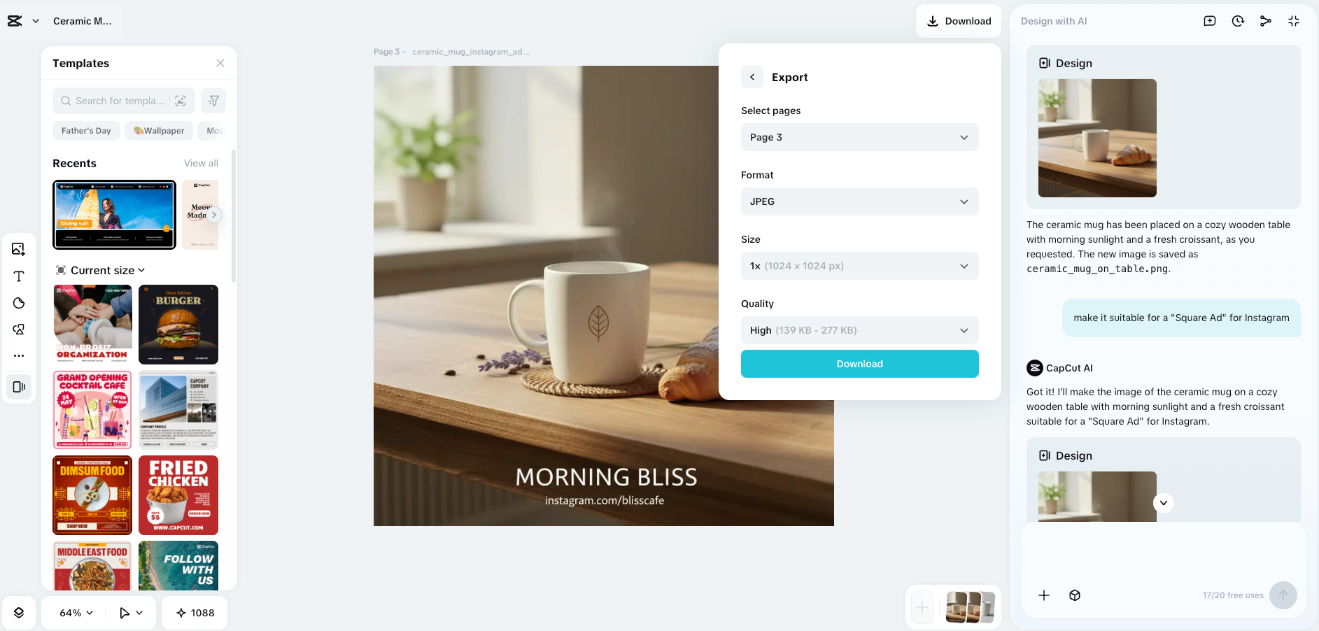 Use CapCut AI Design for a Full Product Launch