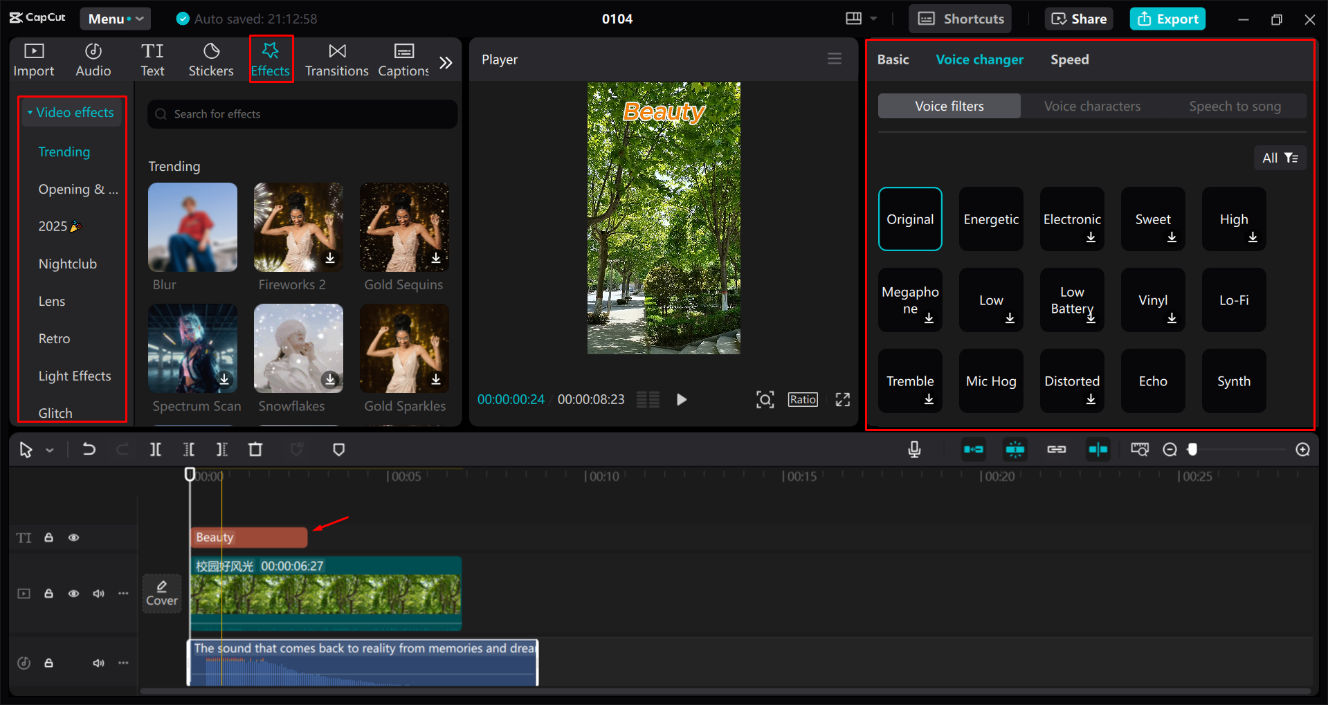 การปรับแต่งวิดีโอสั้น ๆ สำหรับ YouTube ในCapCutโปรแกรมแก้ไขวิดีโอเดสก์ท็อป