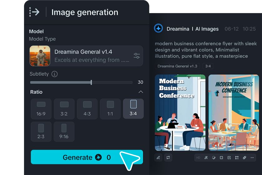 Etapa 2: Escolha um estilo e gere