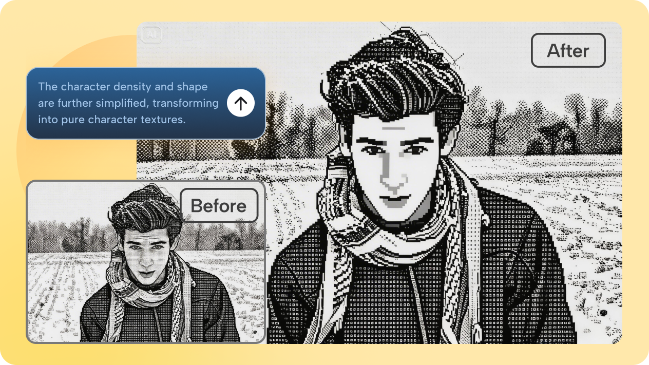 Adjust character density and style for different platforms