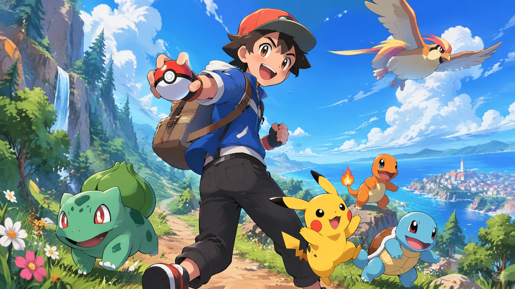 ドリミナのポケモントレーナーフィルタープロンプトの例4:クリエイティブなポケモントレーナーフィルターバリエーション