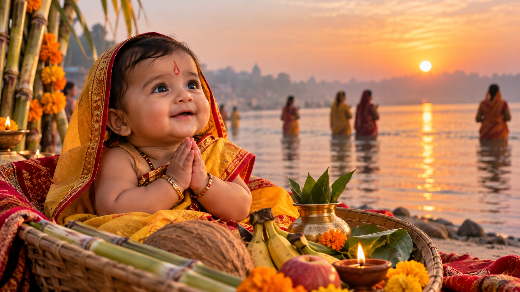 Social-Ready Chhath Puja Baby Prompts Terminar exemplo para chhath puja baby prompts