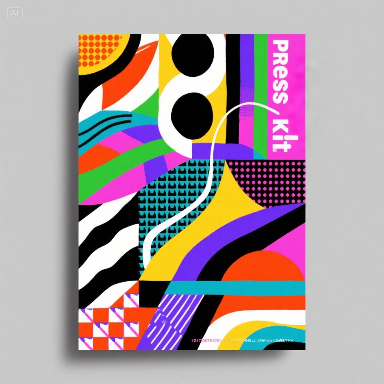 Kit de presă îndrăzneț și artistic