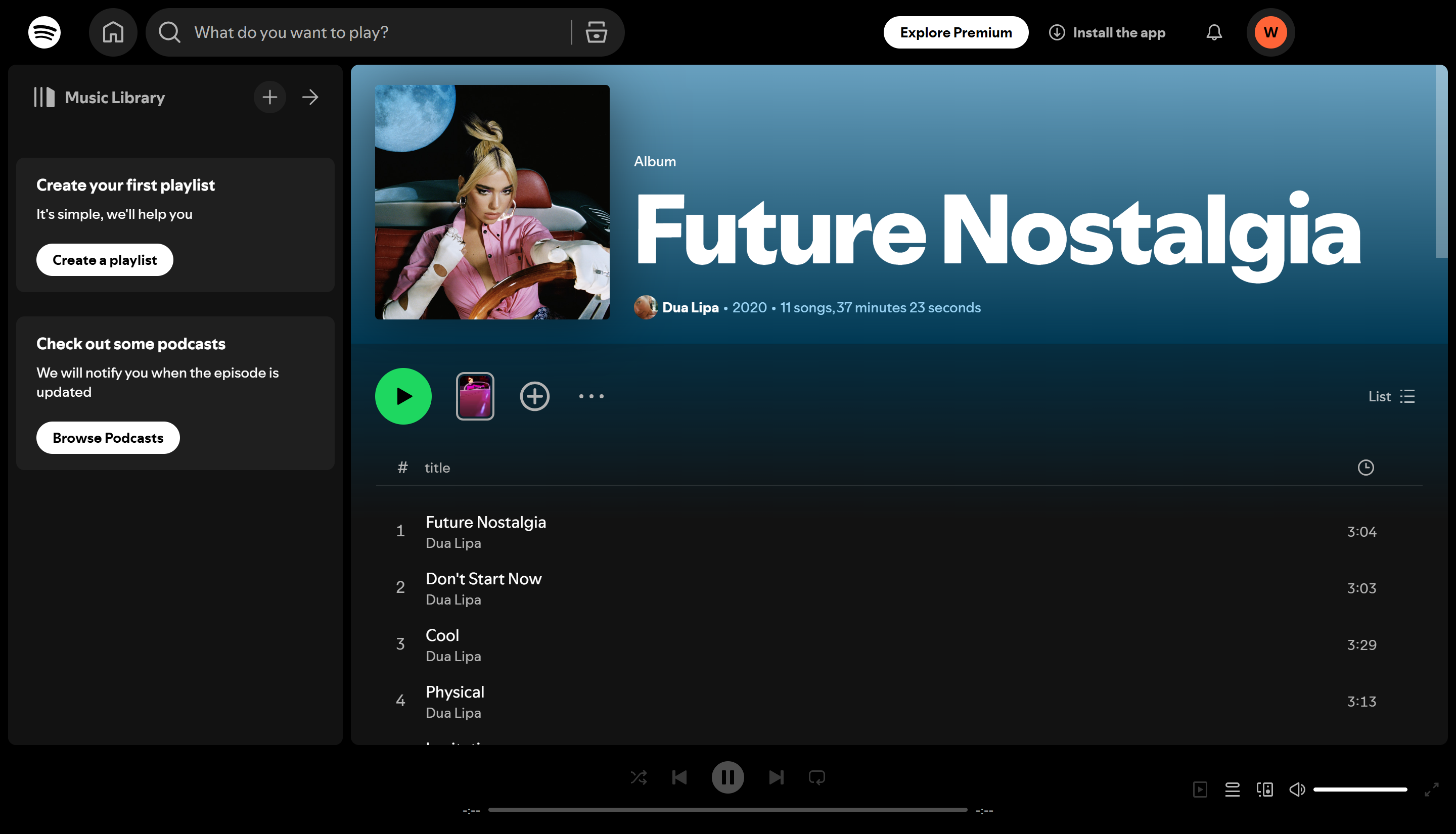 Álbumes icónicos de los 100 artistas más escuchados en Spotify: "Nostalgia Futura" - Dua Lipa