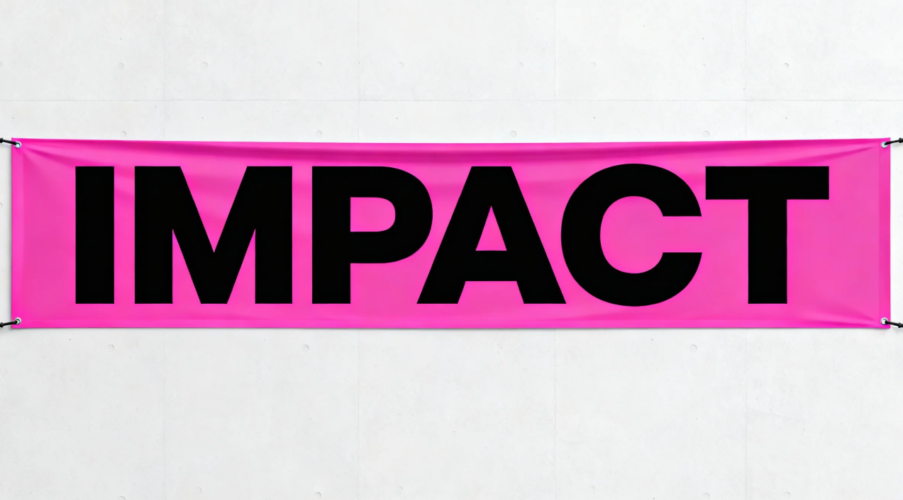 Bold typography banner image