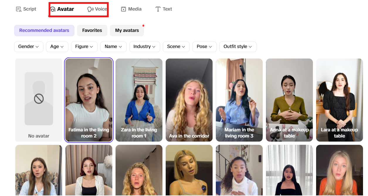 AI avatars and voiceovers
