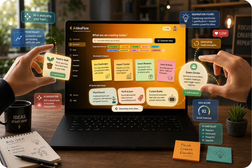 Generate fresh ideas on demand