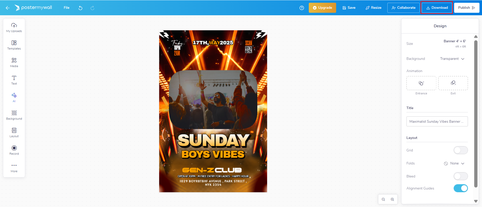 how to make nightclub flyers