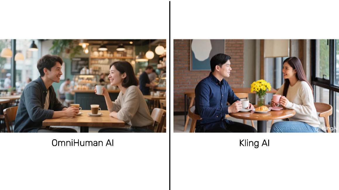 OmniHuman vs Kling AI image for Test-1