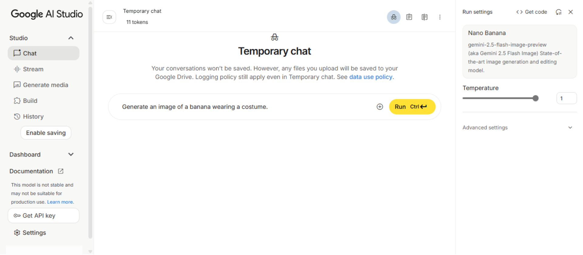 Pagina principală Nano Banana AI