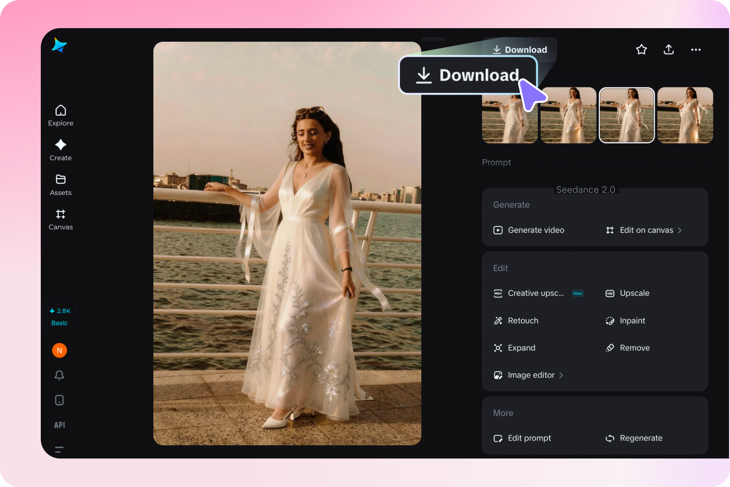 Download AI gegenereerde jurk afbeelding