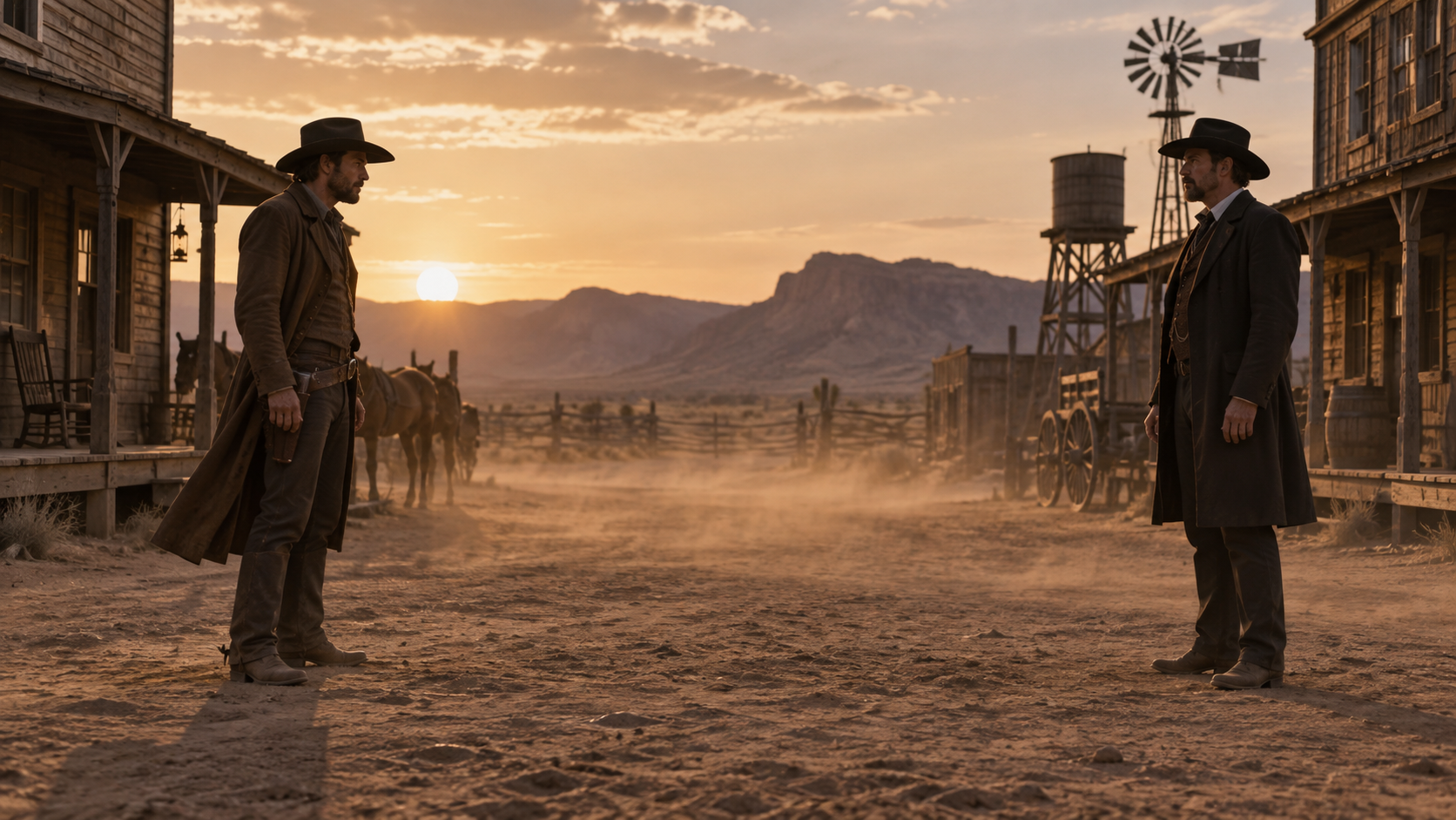 video della canzone del film western: Town Doorway Standoff