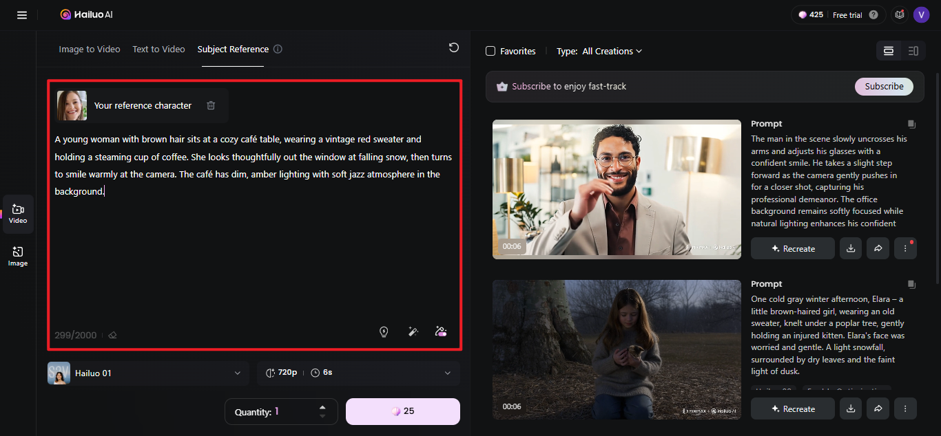 Model video MiniMax gratuit