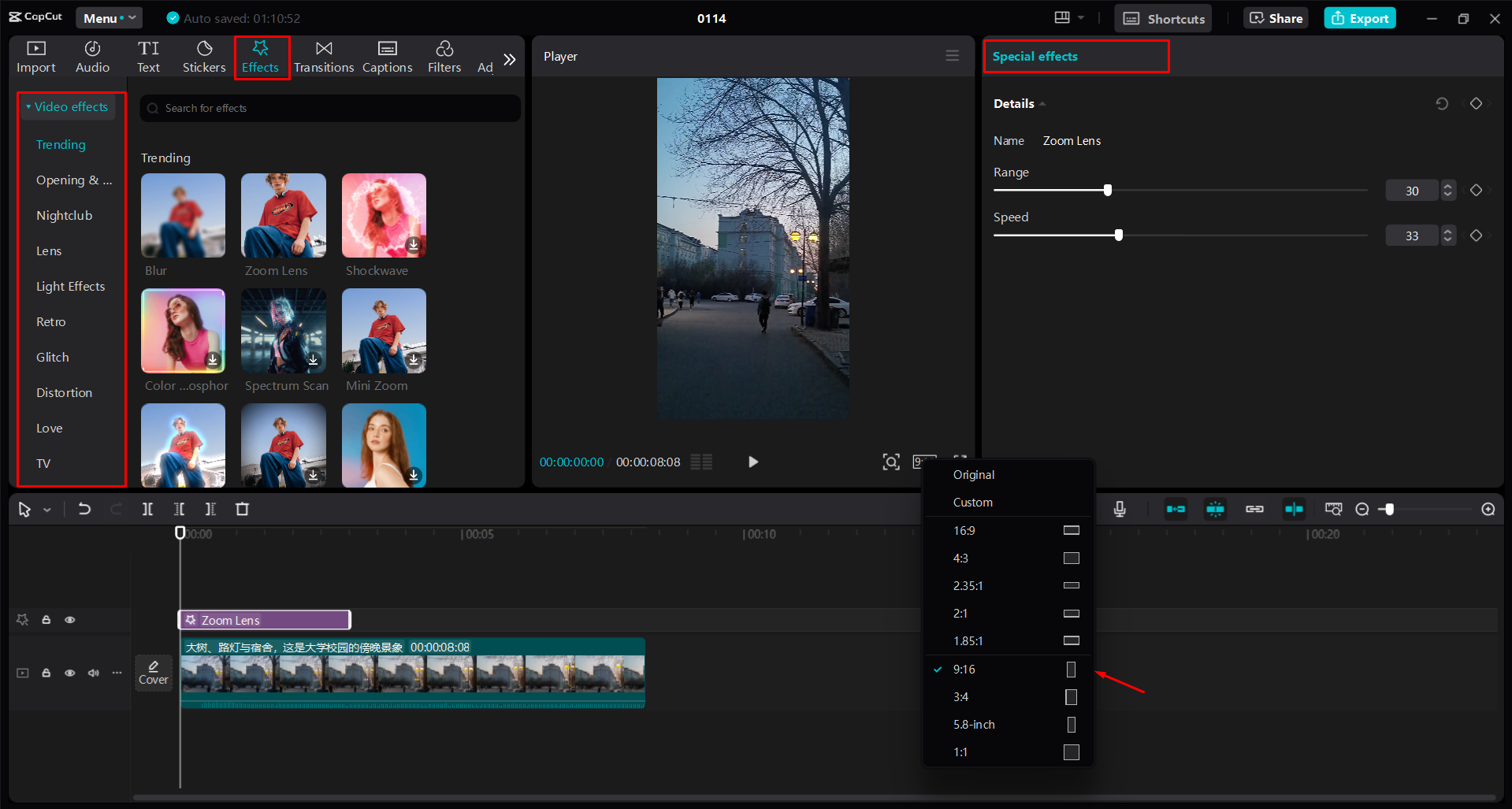 Een korte video bewerken en verbeteren in de CapCut desktop video-editor