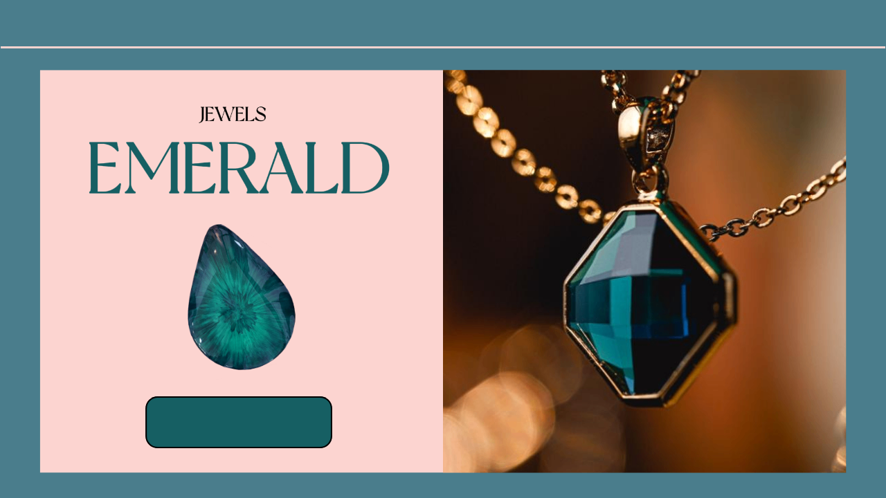 Emerald and blush