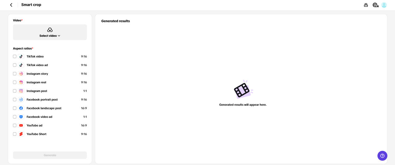 Intuitive smart crop