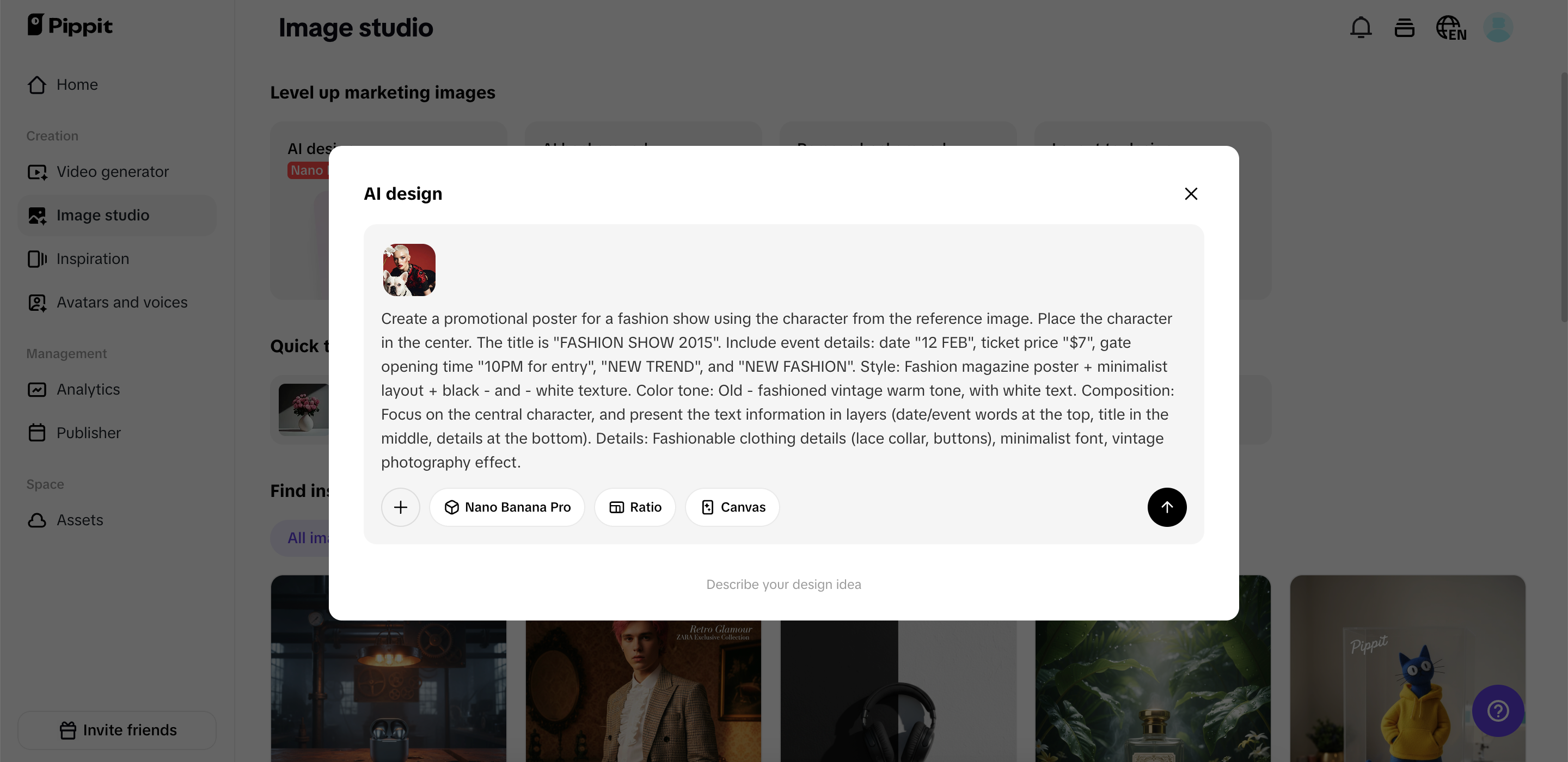 Creating images with Nano Banana Pro