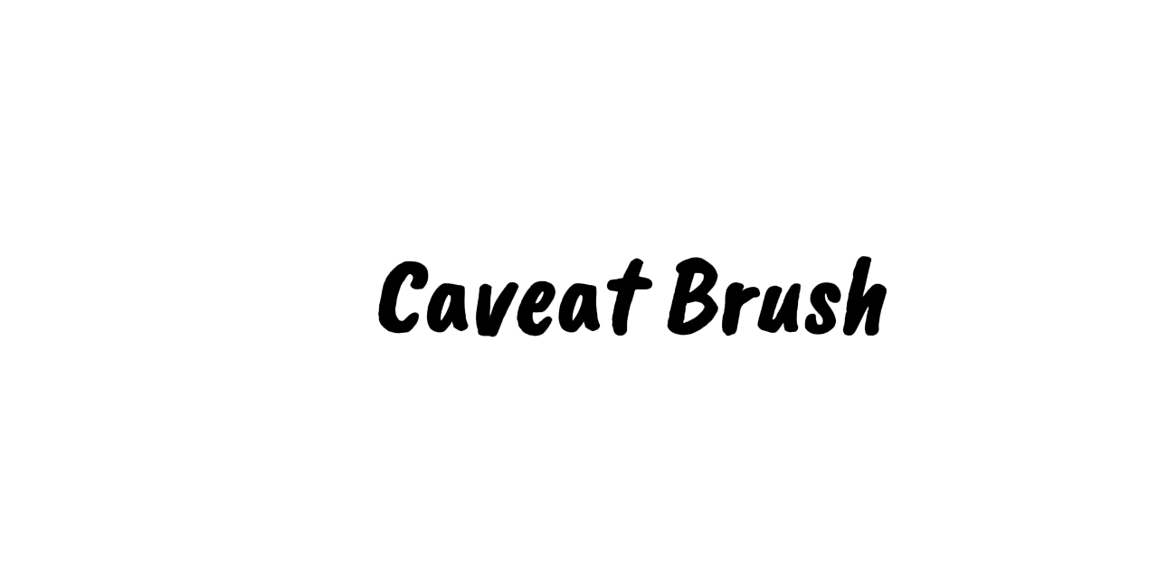 T-shirt font - caveat brush