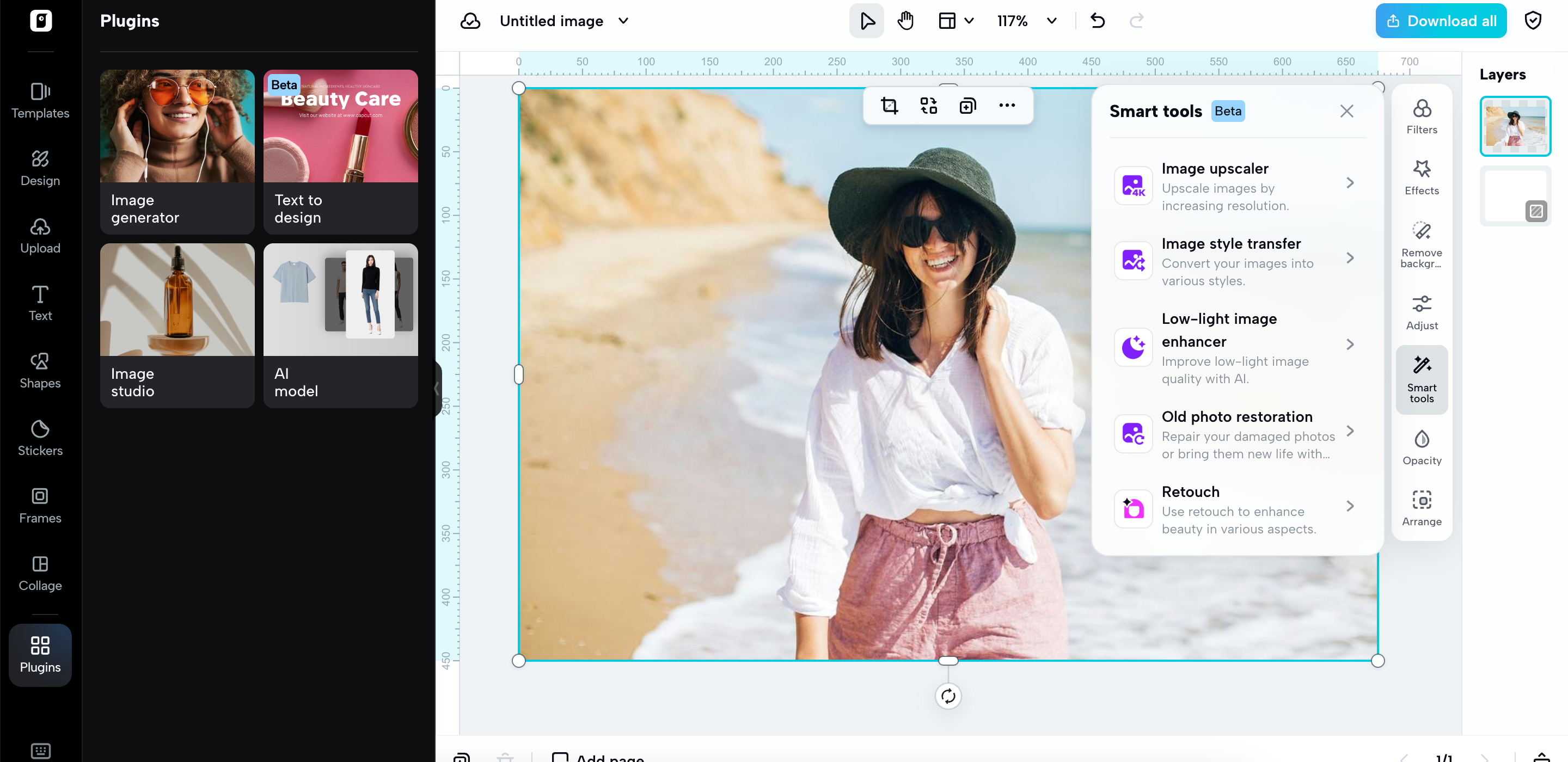 Editor de imagens com IA