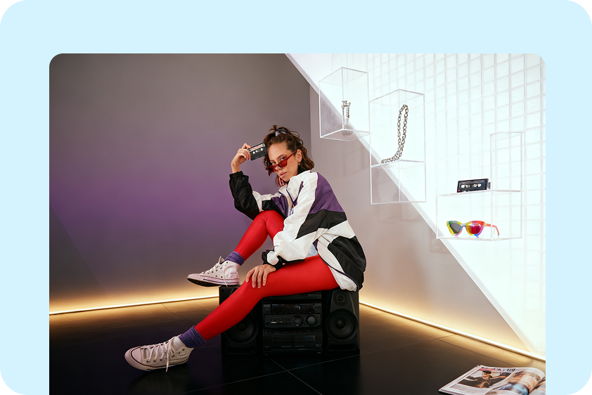 AI kép háttérgenerátor a CapCut-ban a divat lookbookokhoz