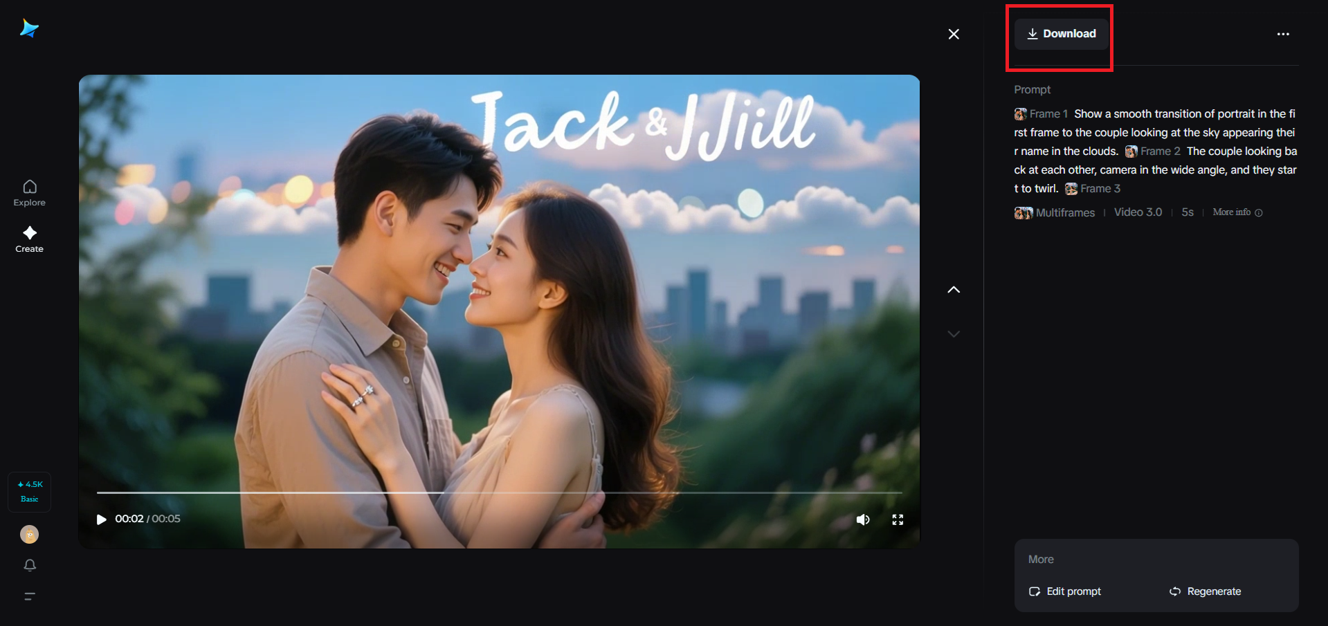 Muat turun video anda