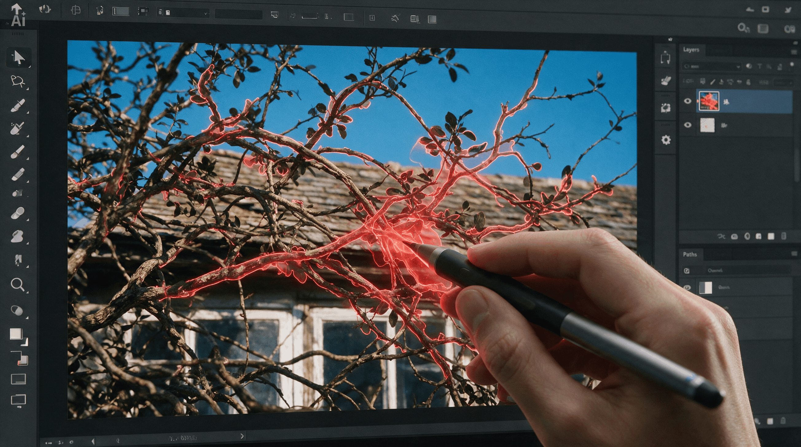 Brush Around Branches