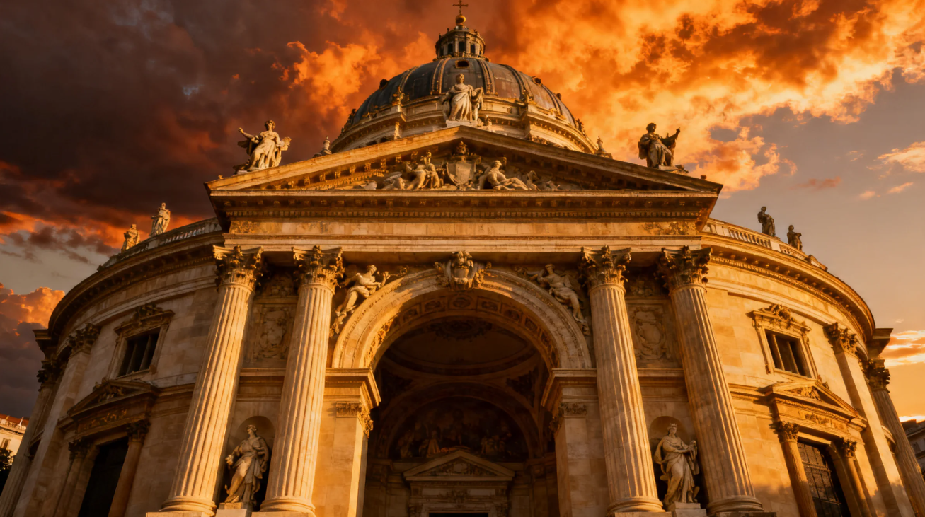 Baroque style architecture visual
