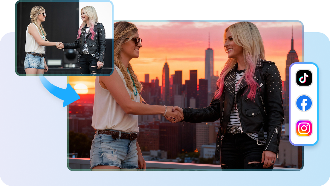 Editing AI handshake images