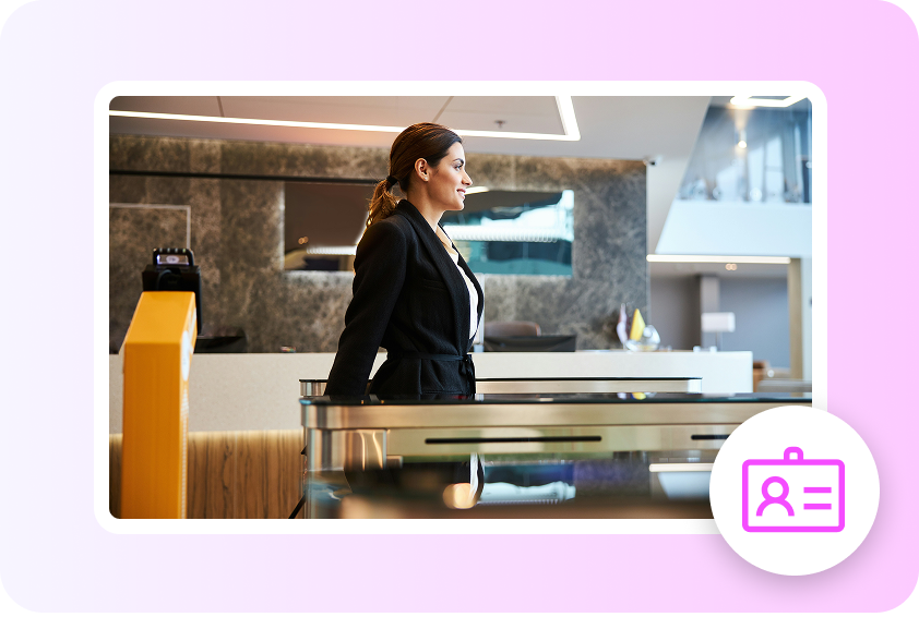 Staff and visitor ID cards to improve workplace security and smooth access.