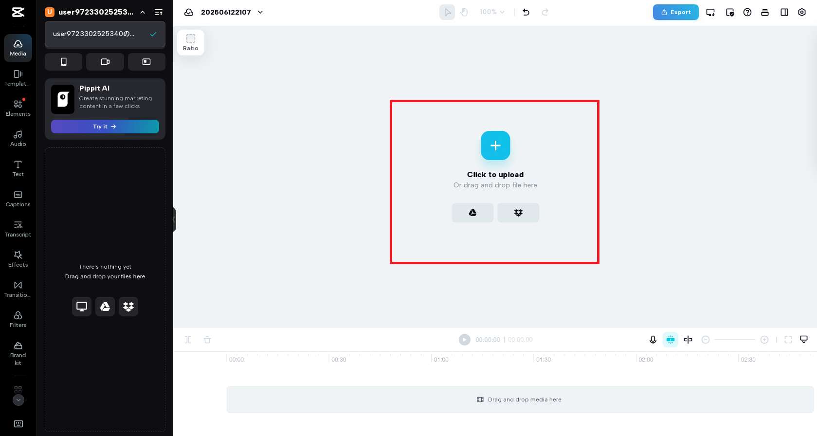 Upload media