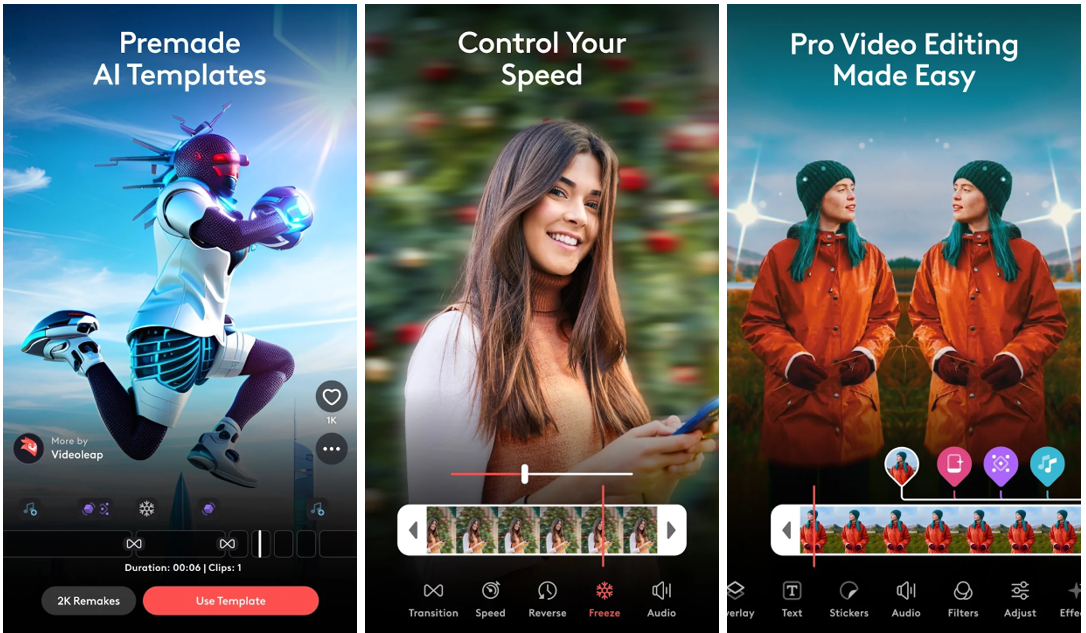 Videoleap - 理想的視頻自動剪輯應用程式