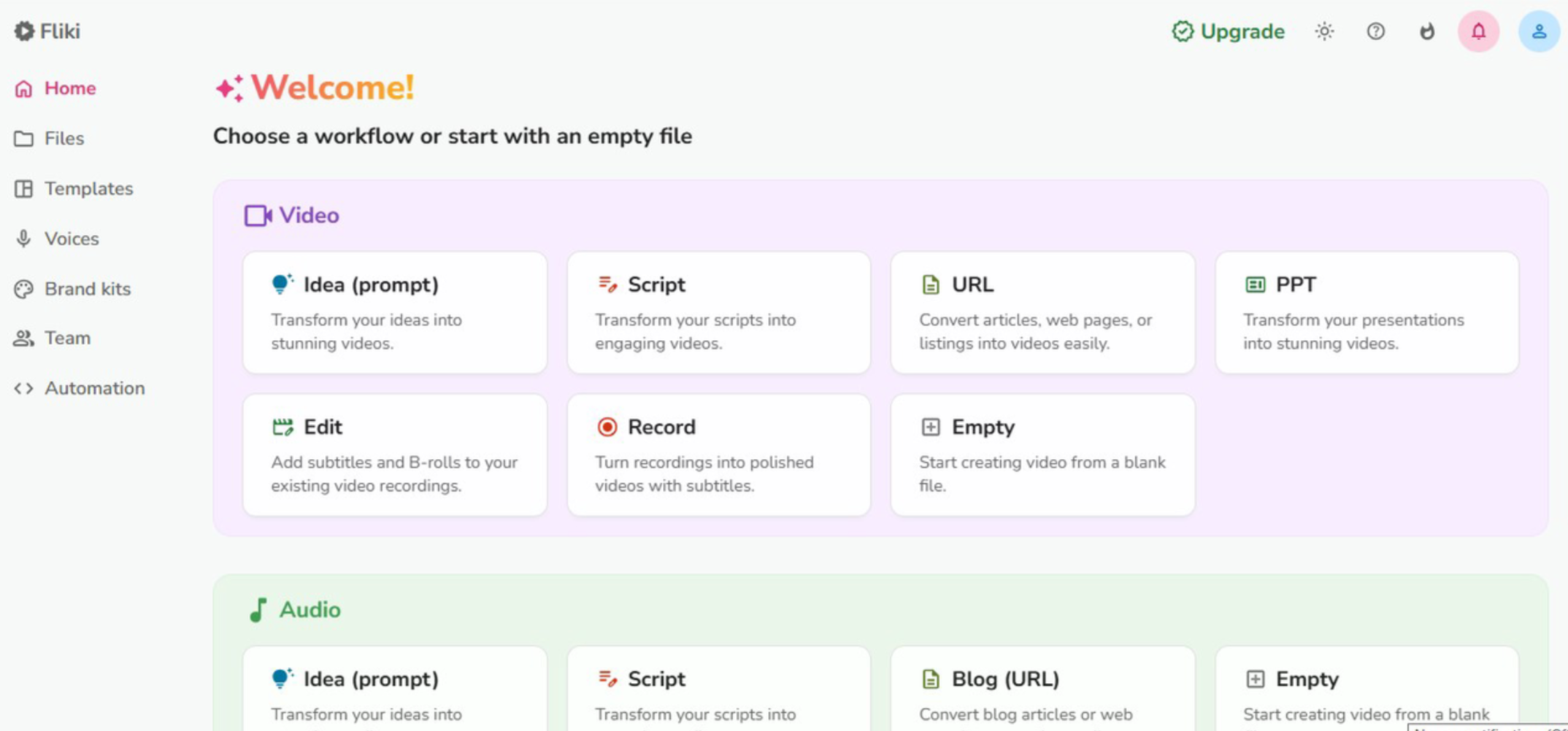 Fliki - Wie man PPT online in Video konvertiert