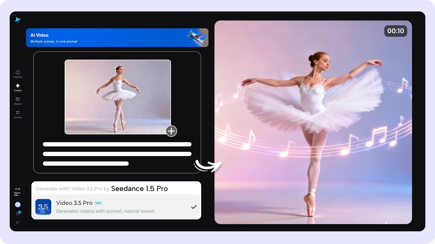 AI 댄스 비디오 제작자: 오디오가 있는 사진에서 실제와 같은 댄스 클립까지