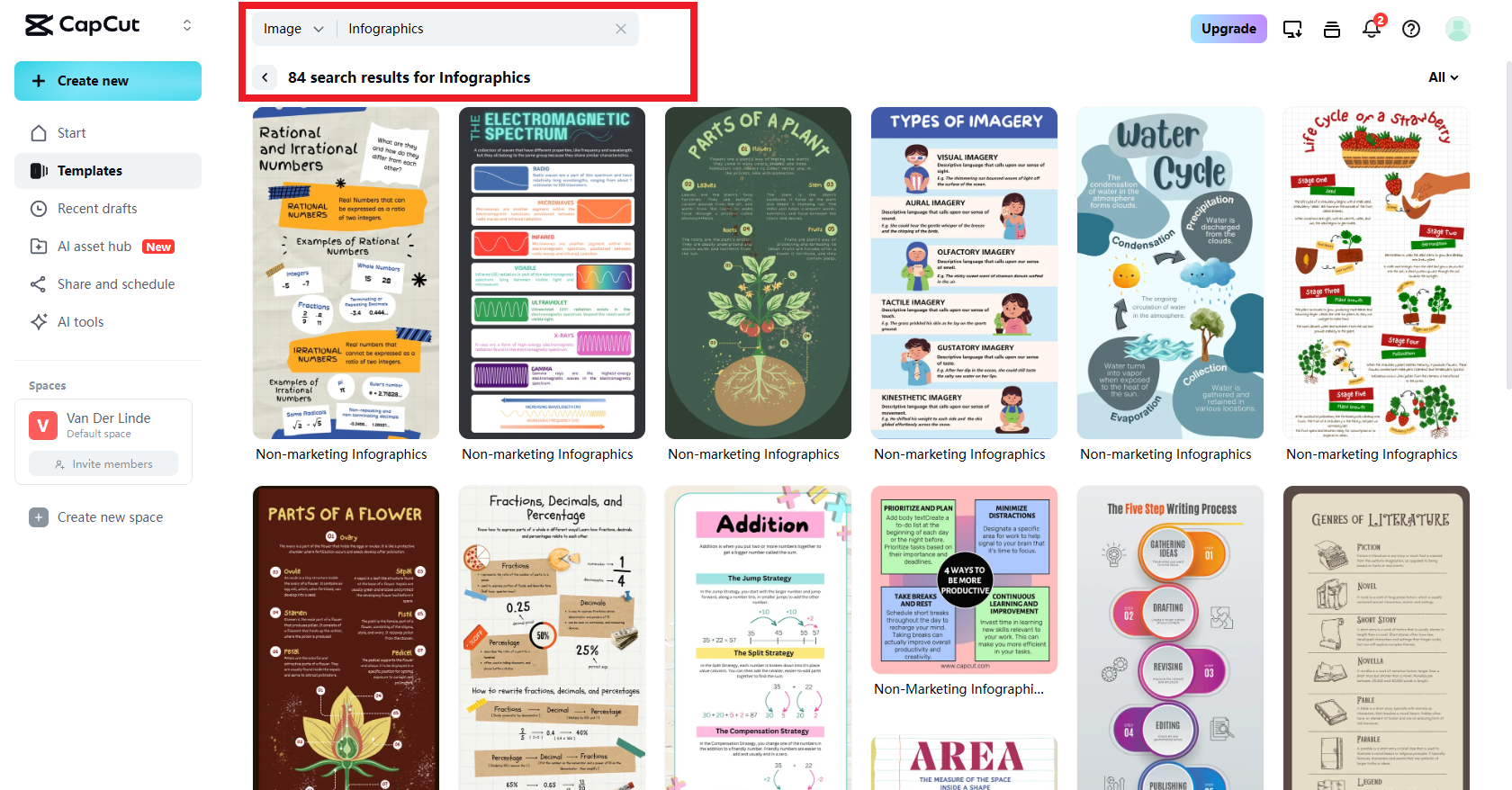 Wählen Sie Ihr bevorzugtes Infografik-Design aus.