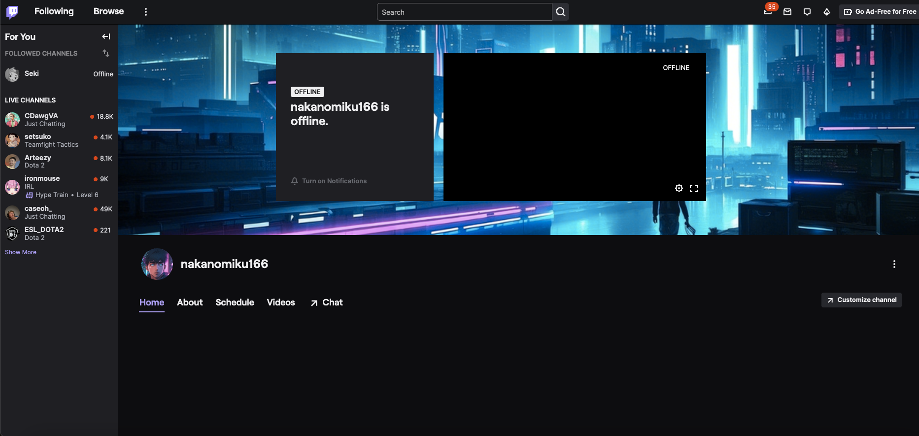 Ai Twitch banner generator trabalhos