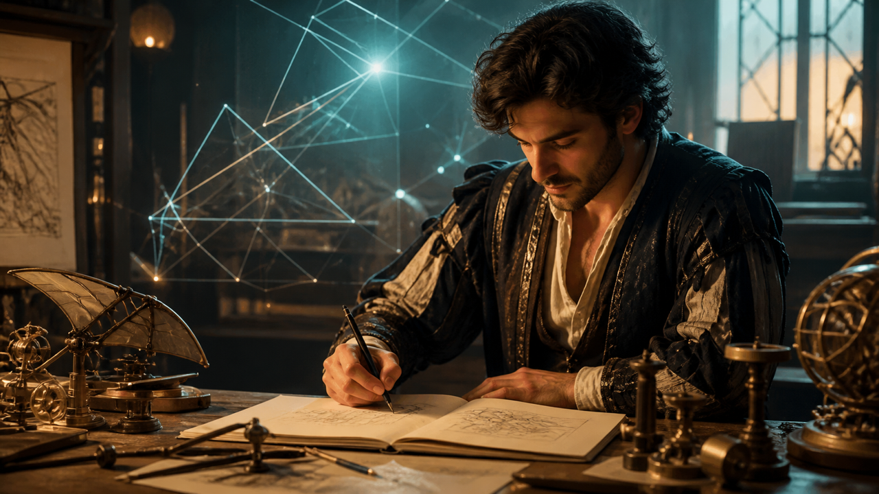 Fictional leonardo ai concept: copy and paste a renaissance studio prompt