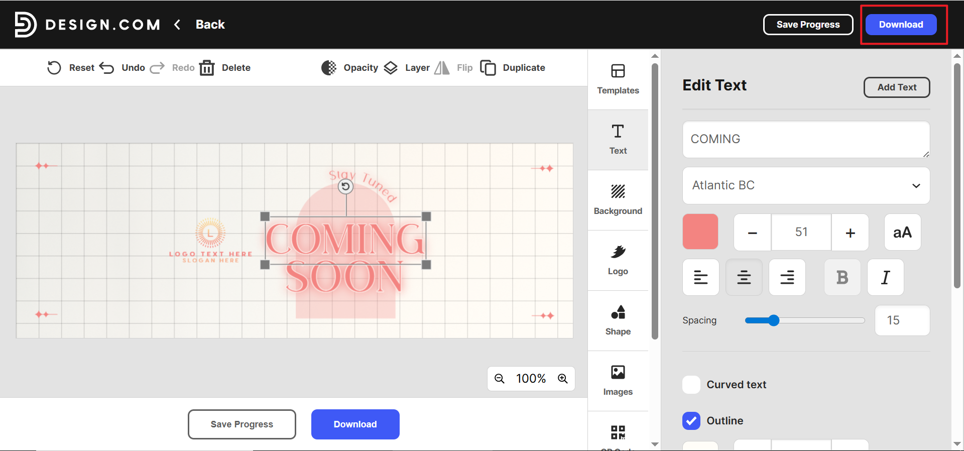 Preview and download