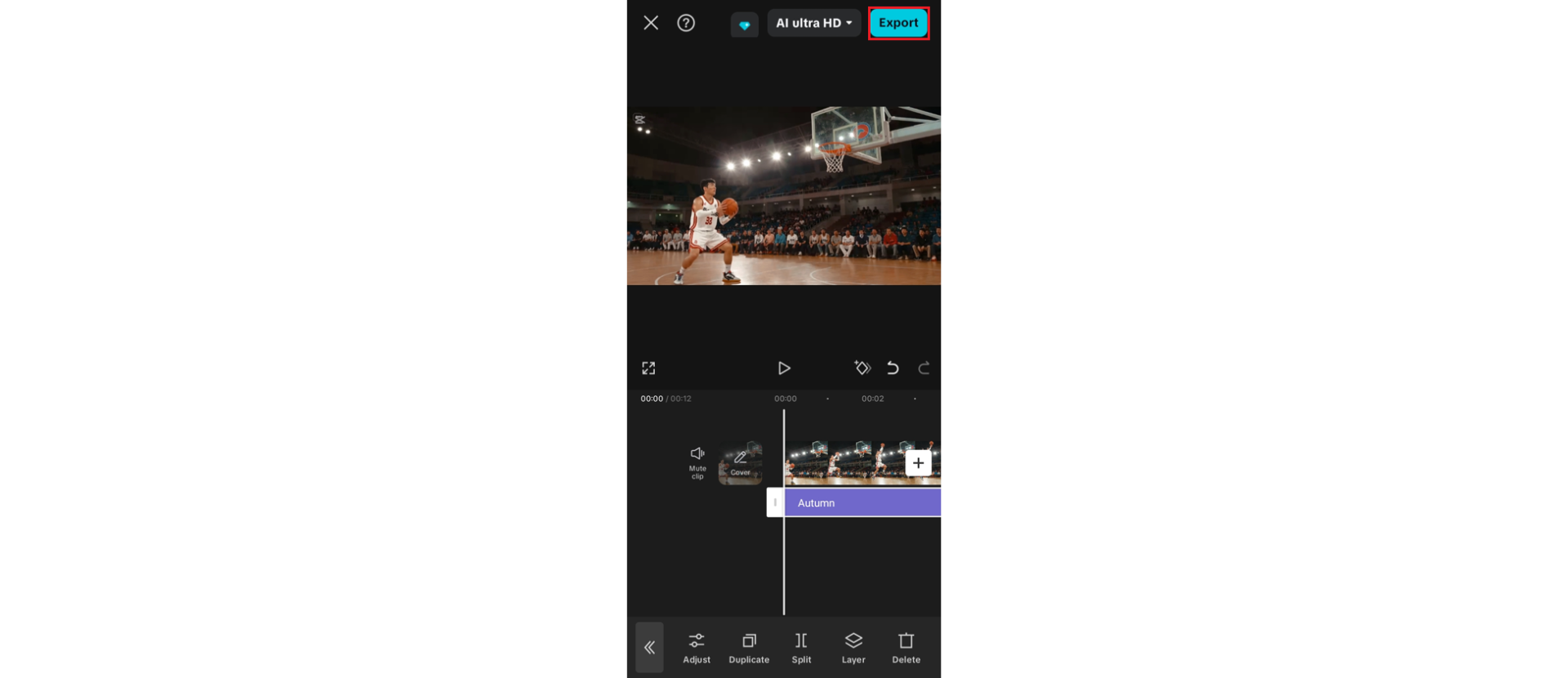Save your enhanced video