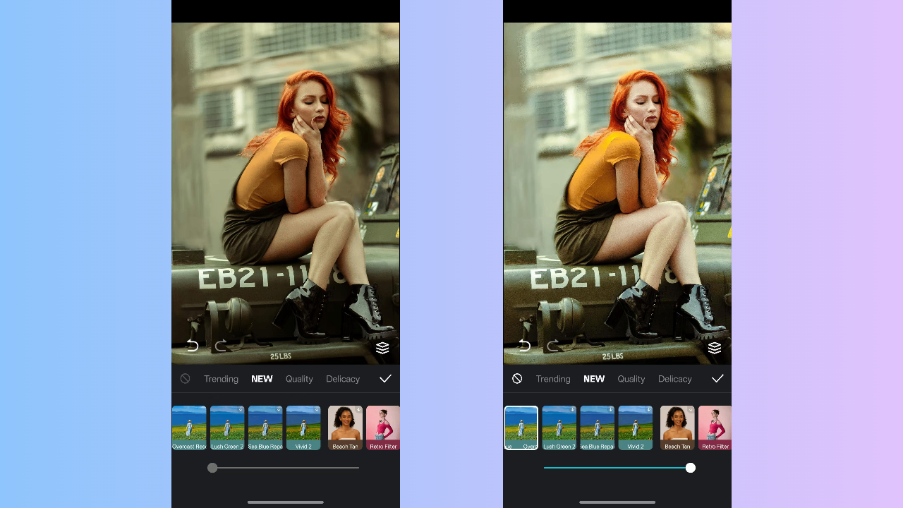 CapCut App's Cherry Blossom filter