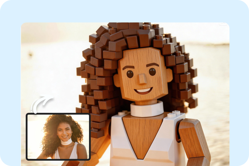 Blocky character avatar design