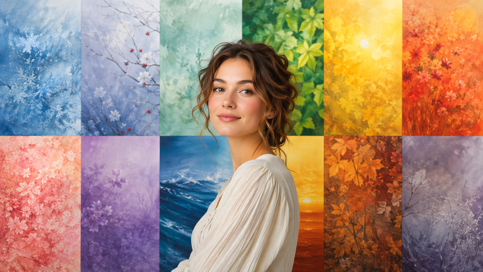 Dreamina AI Calendar Portrait Prompts prompt example 3: Summer Beach Editorial